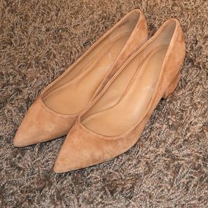 Tan Suede Aldo Pumps